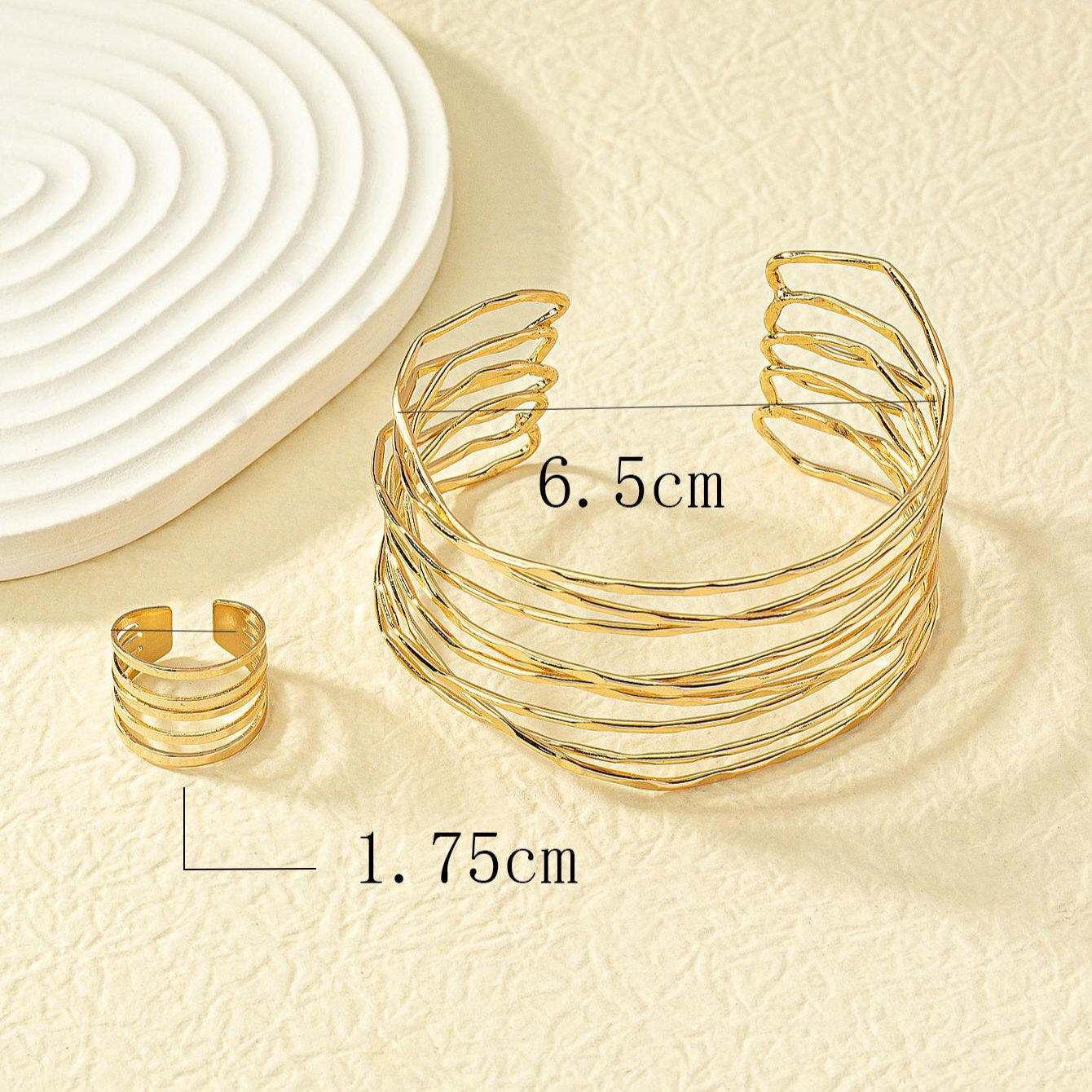 Conjunto Fios - 1 bracele e 1 anel