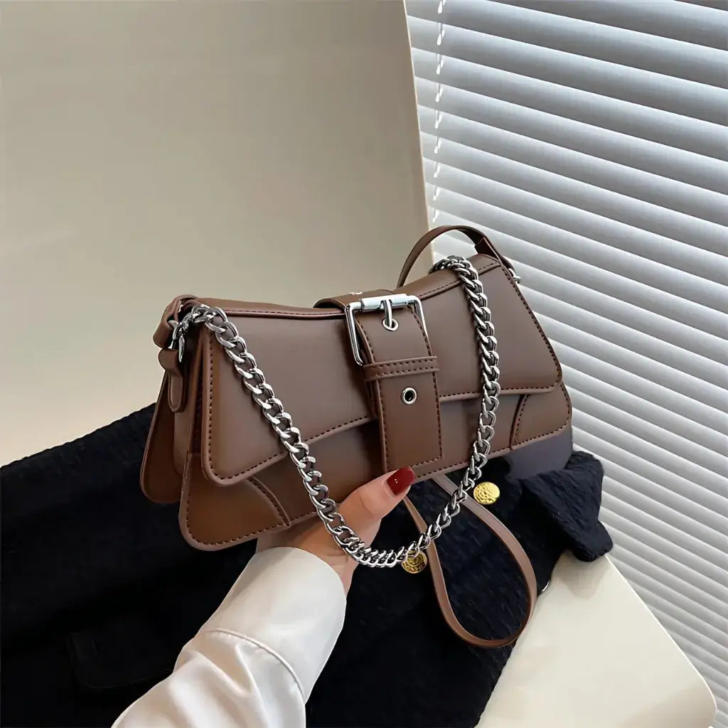 Bolsa Feminina de Couro Modelo Saphira