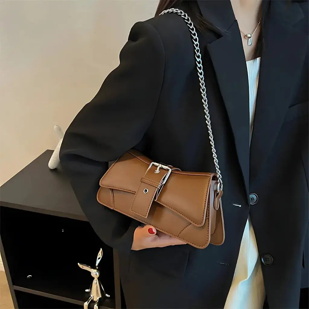 Bolsa Feminina de Couro Modelo Saphira