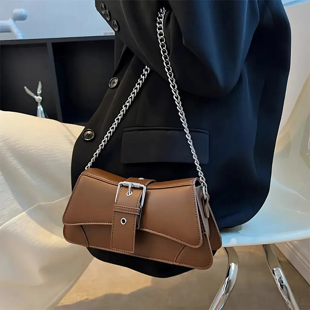 Bolsa Feminina de Couro Modelo Saphira