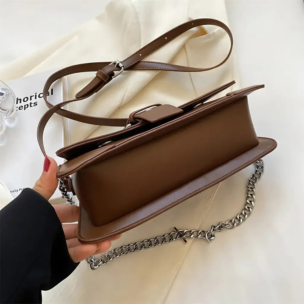 Bolsa Feminina de Couro Modelo Saphira