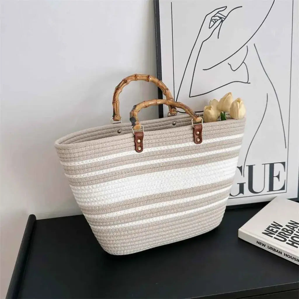 Bolsa de Palha Modelo Maresia Off White