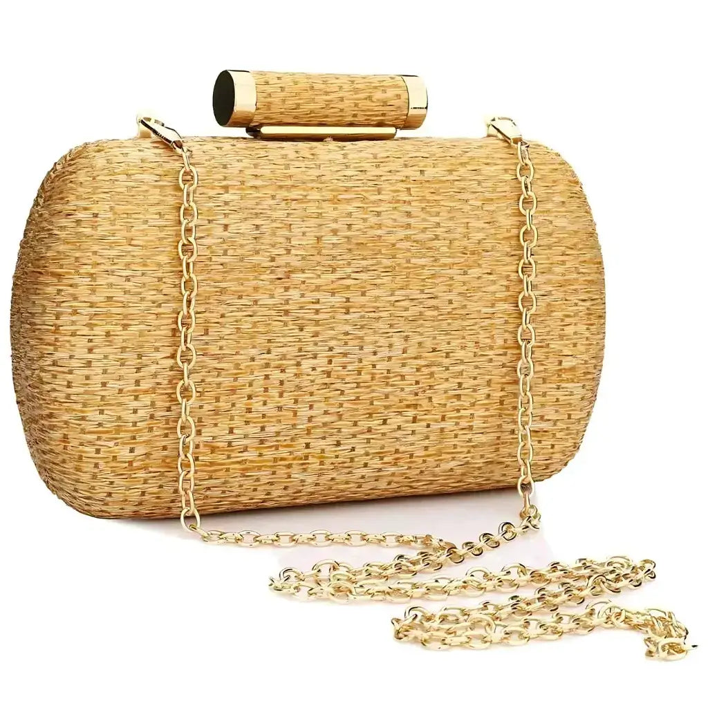 Bolsa de Palha Modelo Nature Bege