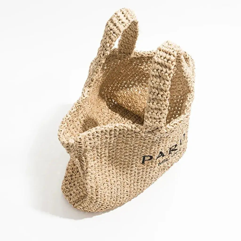 Bolsa de Palha Modelo Paris