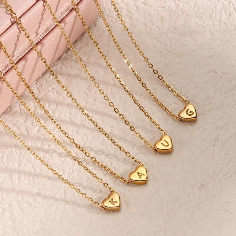 Colar Feminino Inicial Coração