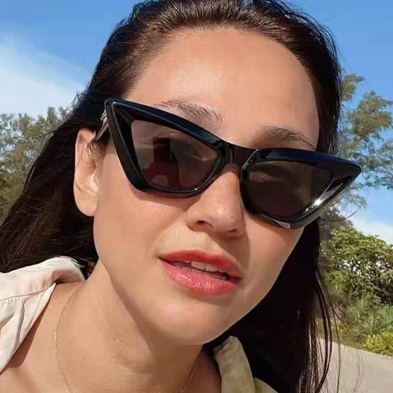 Óculos de sol feminino retro olhos de gato
