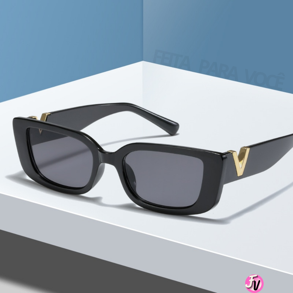 Óculos De Sol Retro Vintage Retangular - Redex