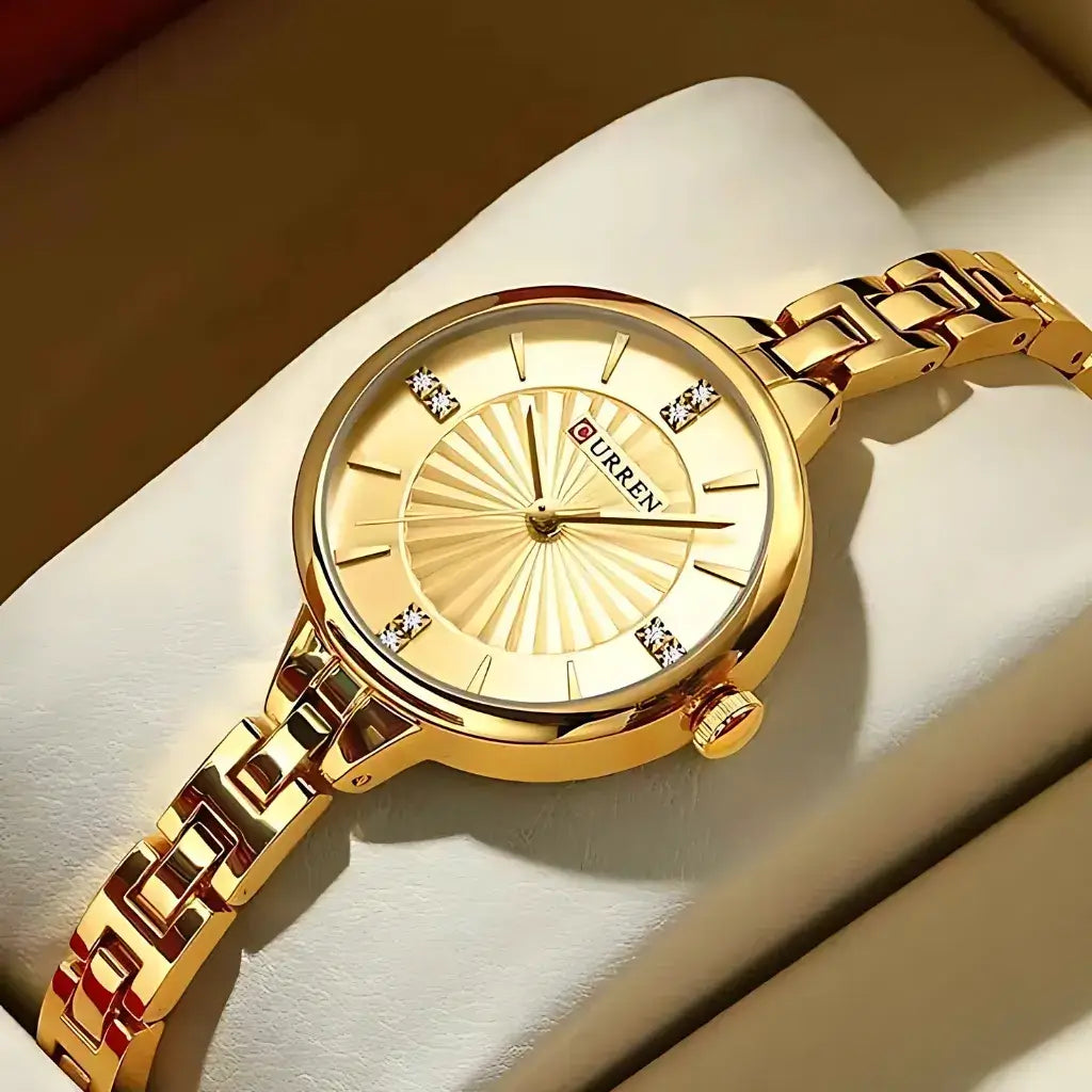 Relógio Feminino Dourado Modelo Royale