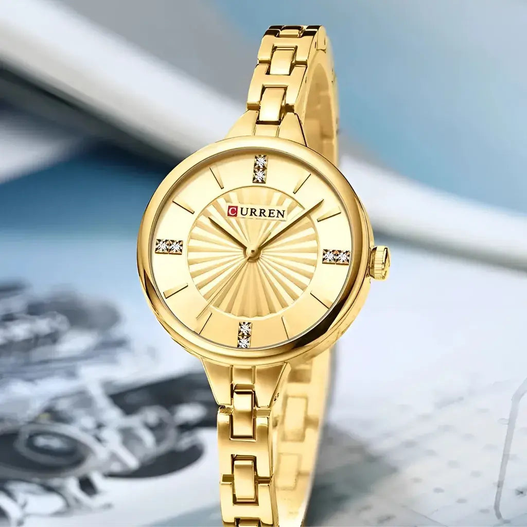 Relógio Feminino Dourado Modelo Royale
