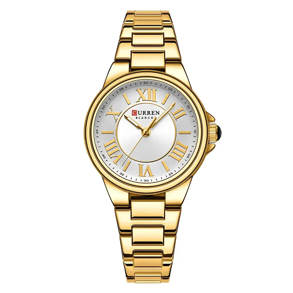 Relógio de Pulso Feminino Dourado Modelo Grace