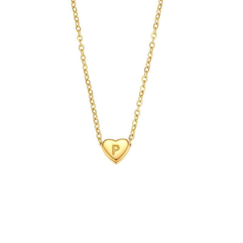 Colar Feminino Inicial Coração
