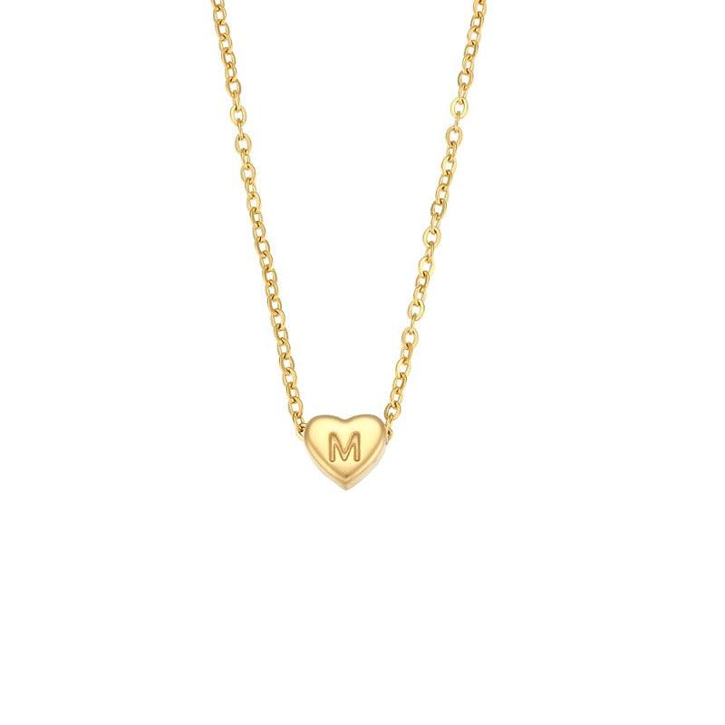 Colar Feminino Inicial Coração