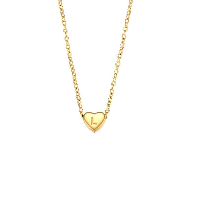 Colar Feminino Inicial Coração