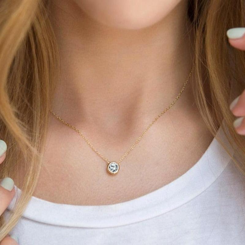 Colar Feminino Pingo de Luz Cristal