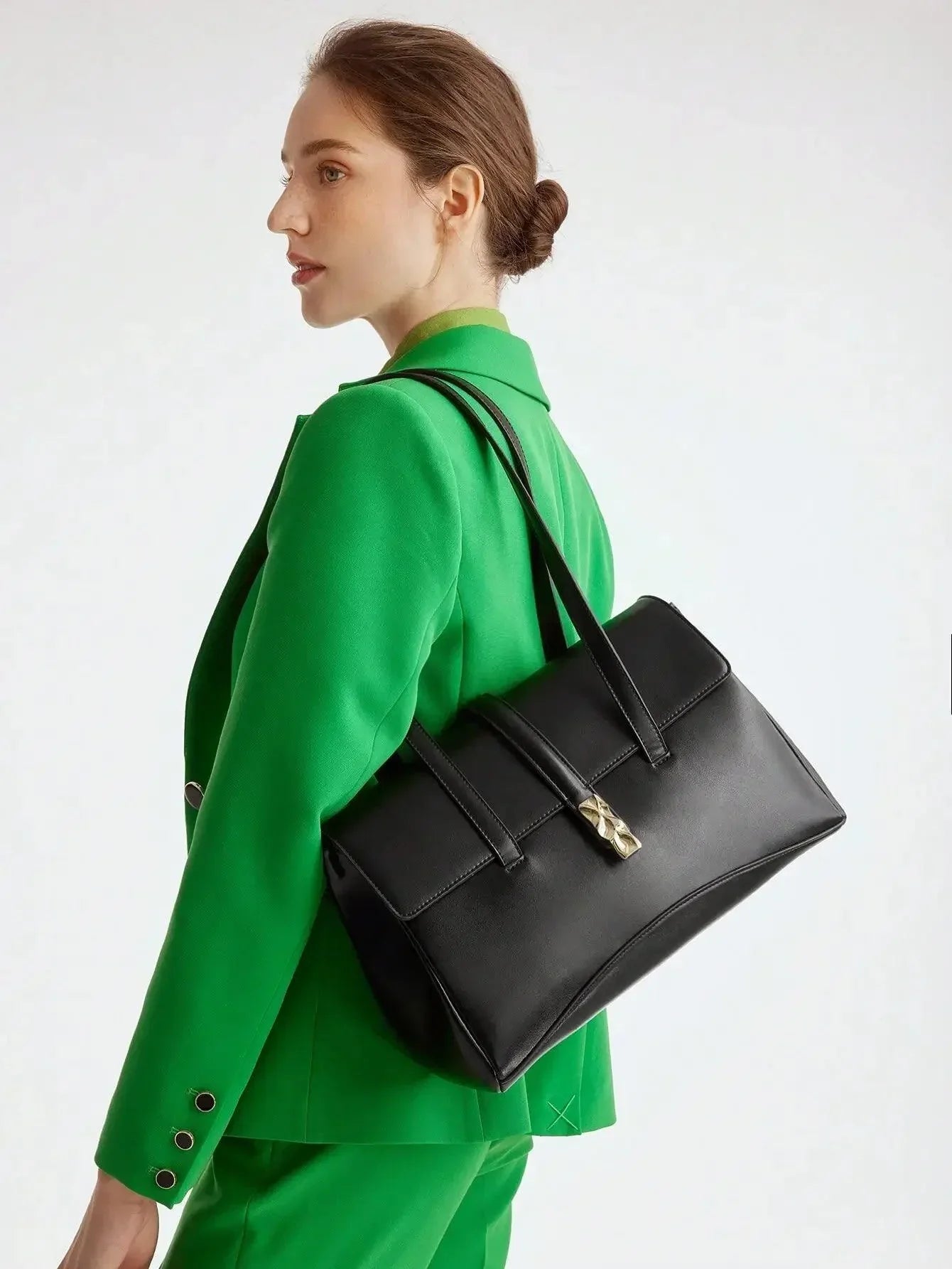 Bolsa Feminina De Ombro Com Detalhe De Fivela - Fiorella