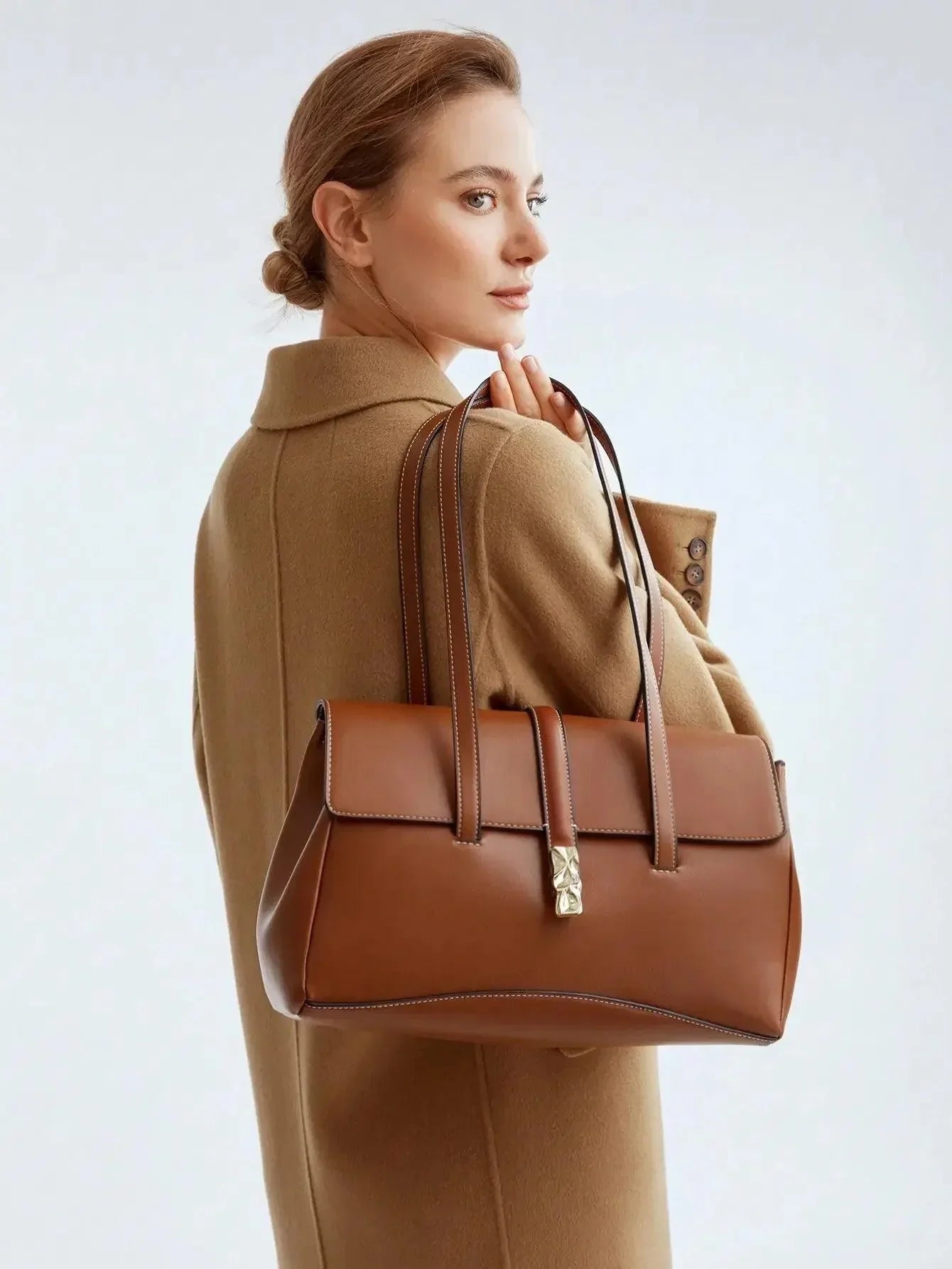 Bolsa Feminina De Ombro Com Detalhe De Fivela - Fiorella