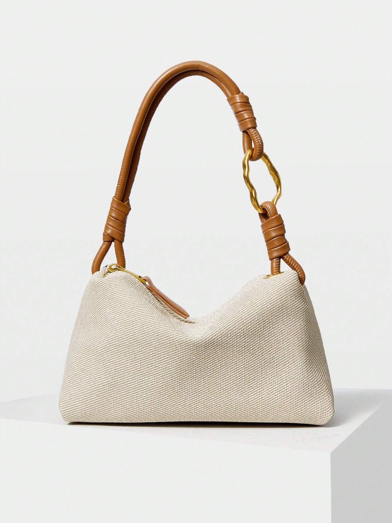 Bolsa Minimalista De Ombro Com Detalhes Na Alça - Venezia