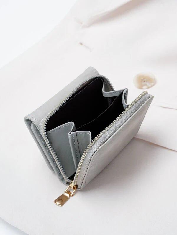 Carteira Minimalista Pequena Com Bolso Para Moedas - Serenità