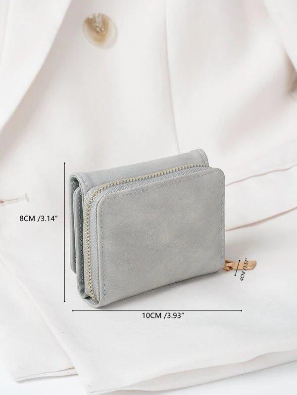 Carteira Minimalista Pequena Com Bolso Para Moedas - Serenità